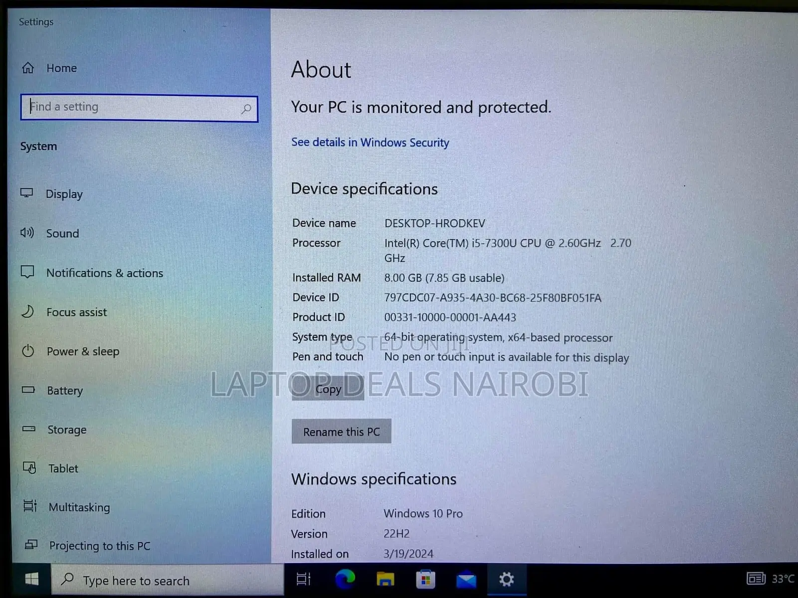 Laptop Dell Latitude 7300 8GB Intel Core I5 SSD 256GB