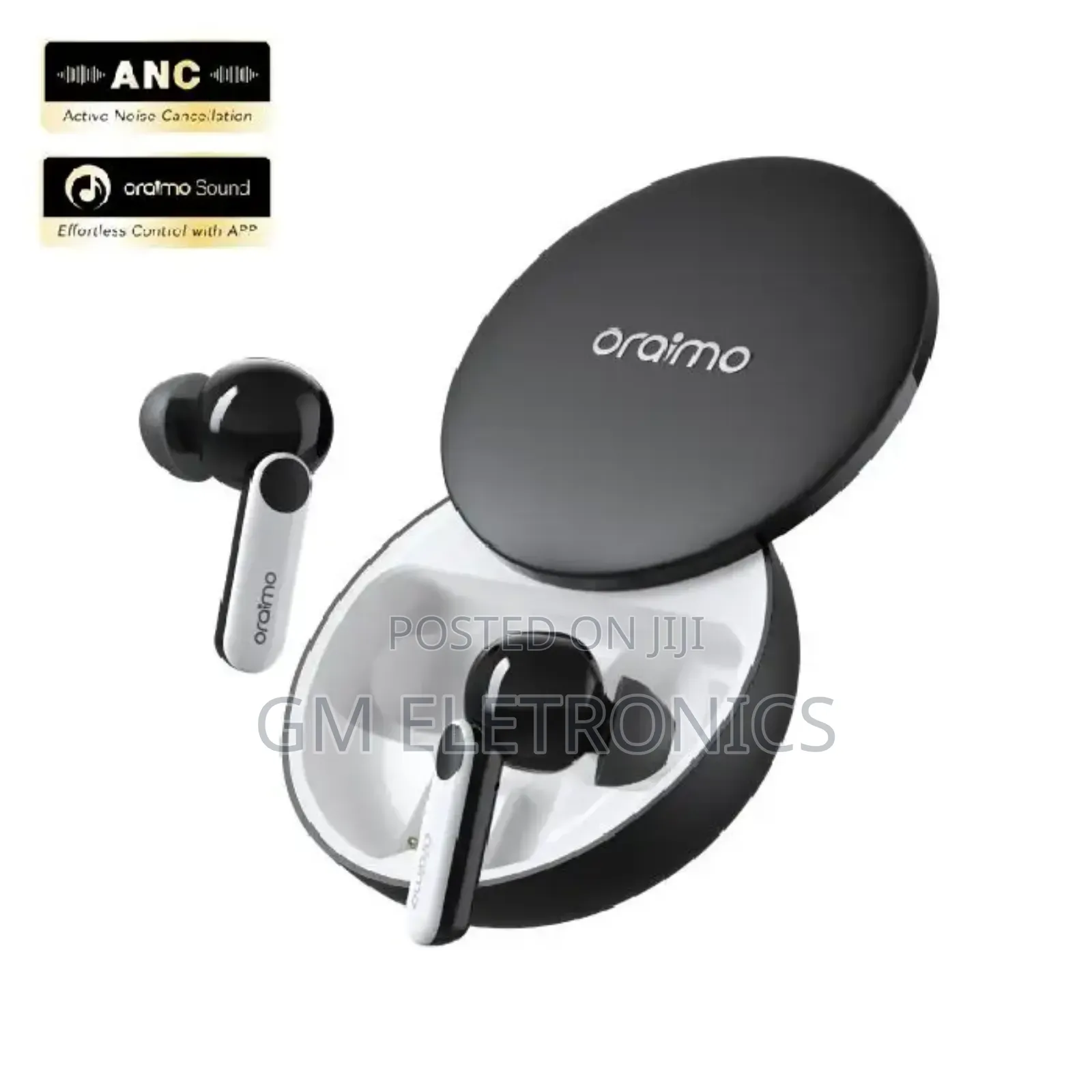 Oraimo Freepods 4 ANC Noise Cancellation Havy Bass(BLACK)