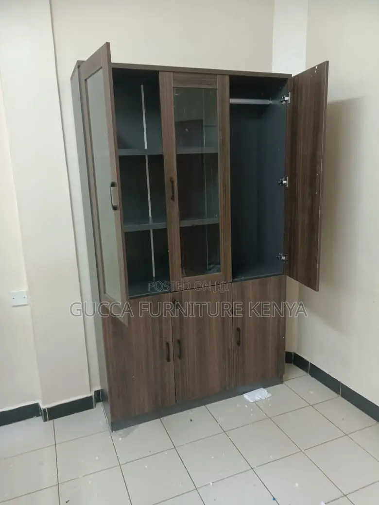 3-Door Wooden Office Cabinet