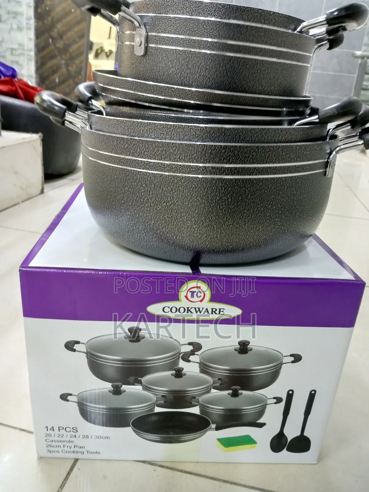 Non-Stick 14pcs TC Cookware Set