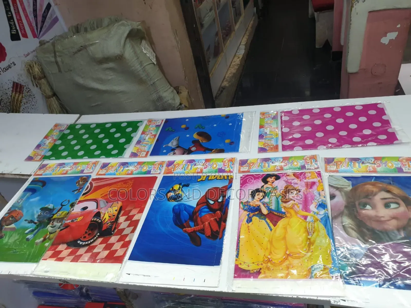 Themed Paper Table Clothes for Birthdays