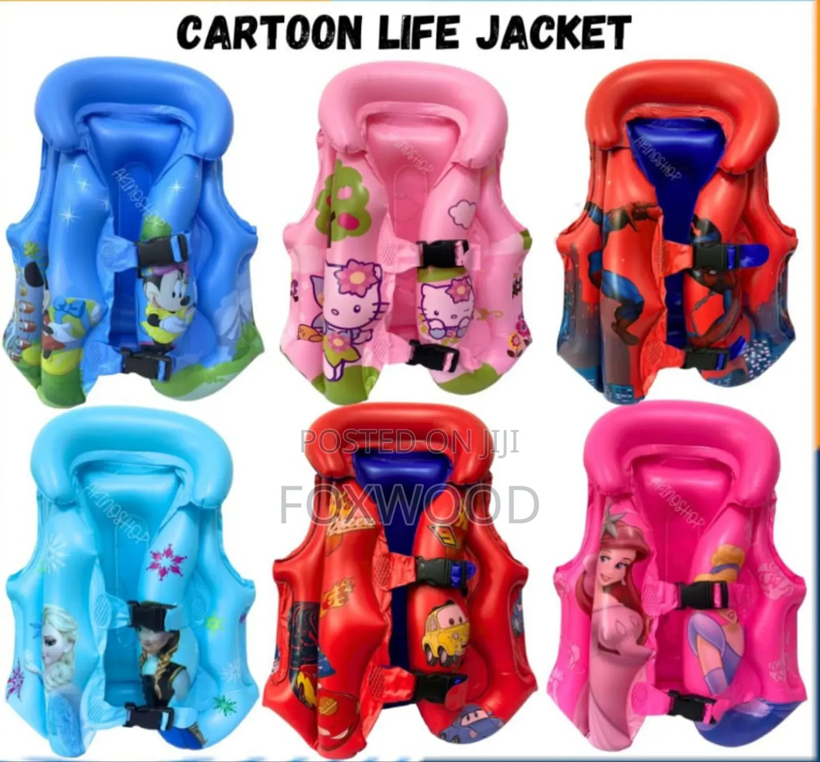 Cartoon Themed Kids Swimming Jacket