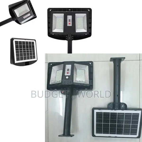 Street Lamp Cclamp 300w With Metal Pole Double Solar Light