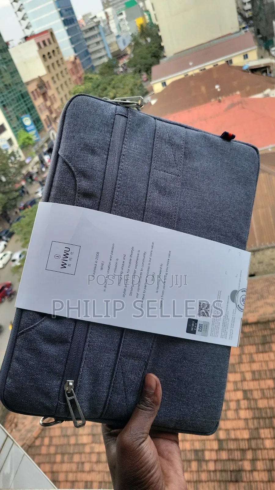 WIWU Bag Oxford Sleeve City Commuter Bag for 14 Inch Macbo