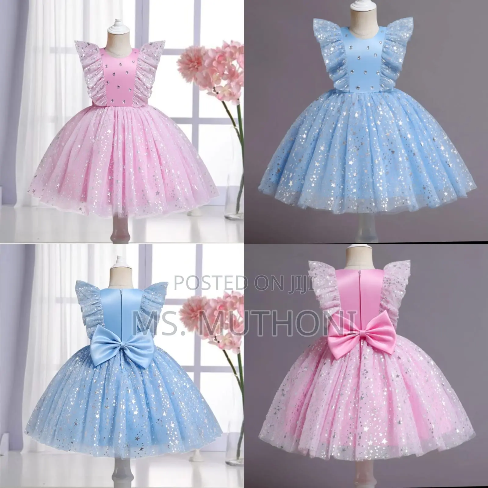 Cute Lace Star Girls Dress*