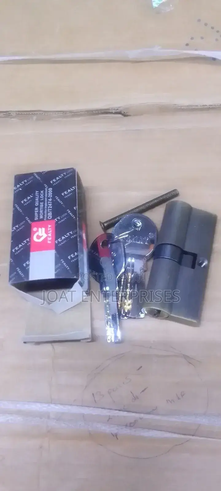 Steel Lock Cylinder Only