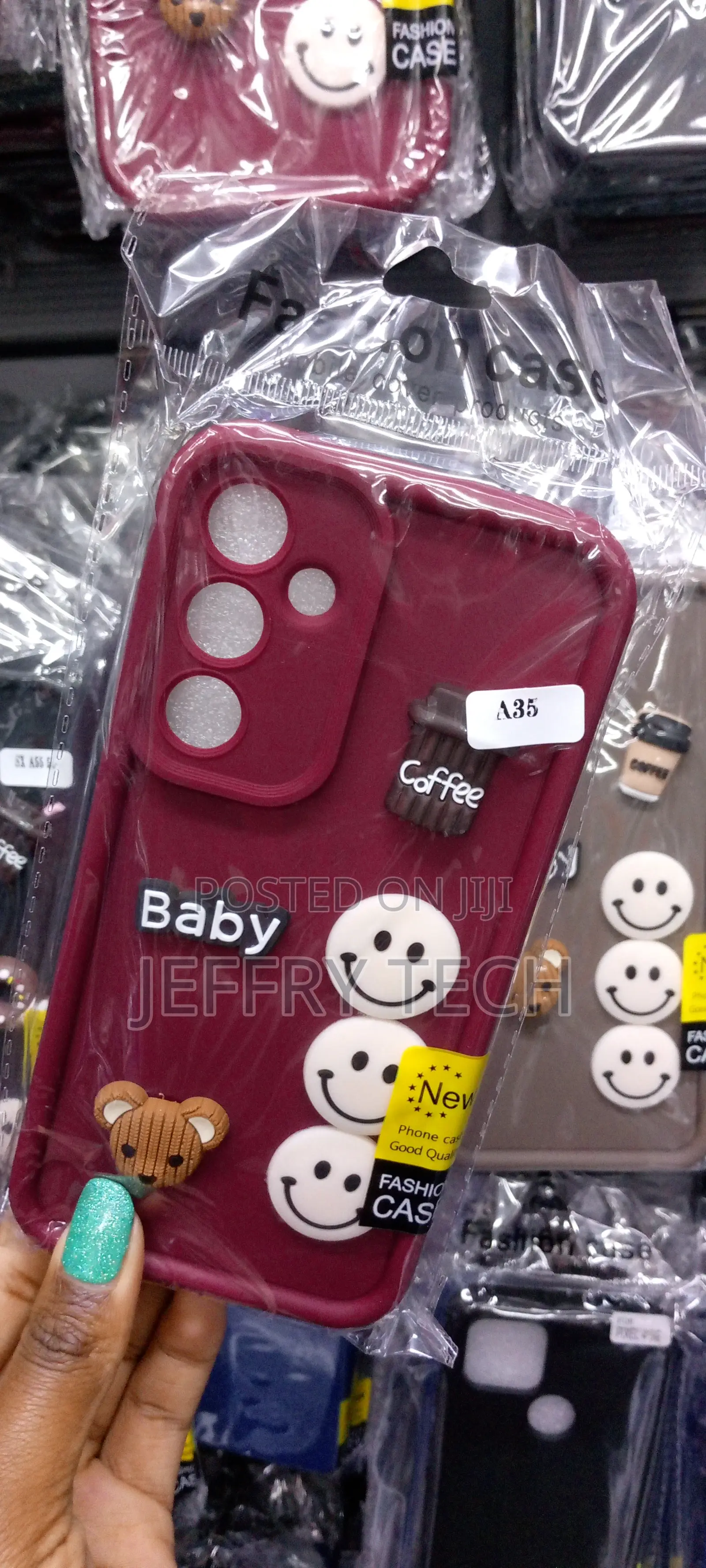 Red Cute Cartoon Case Compatible With Samsung Galaxy A35 4G