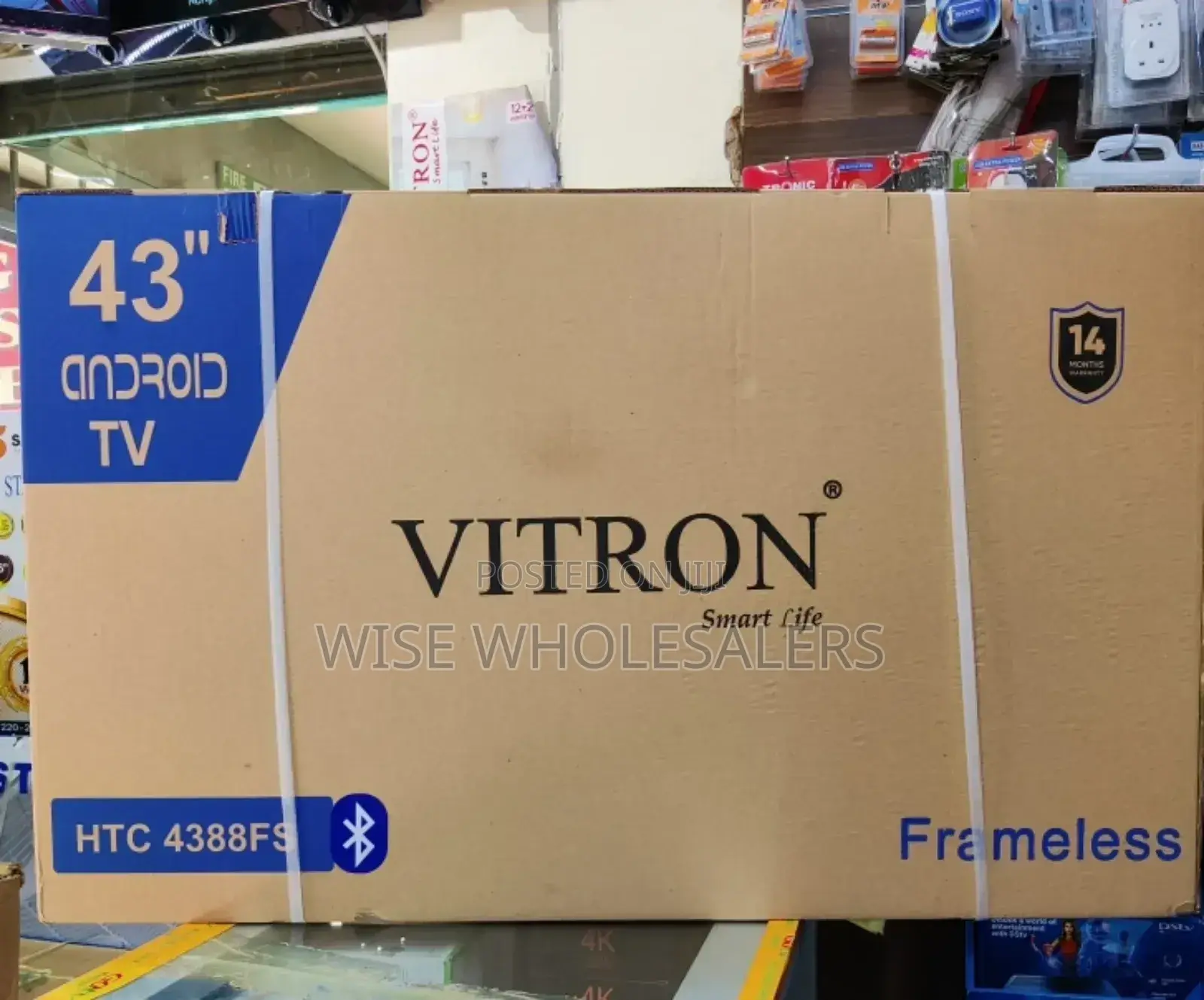 Vitron Htc4388fs - 43" Smart Android Frameless Tv - Black•°°