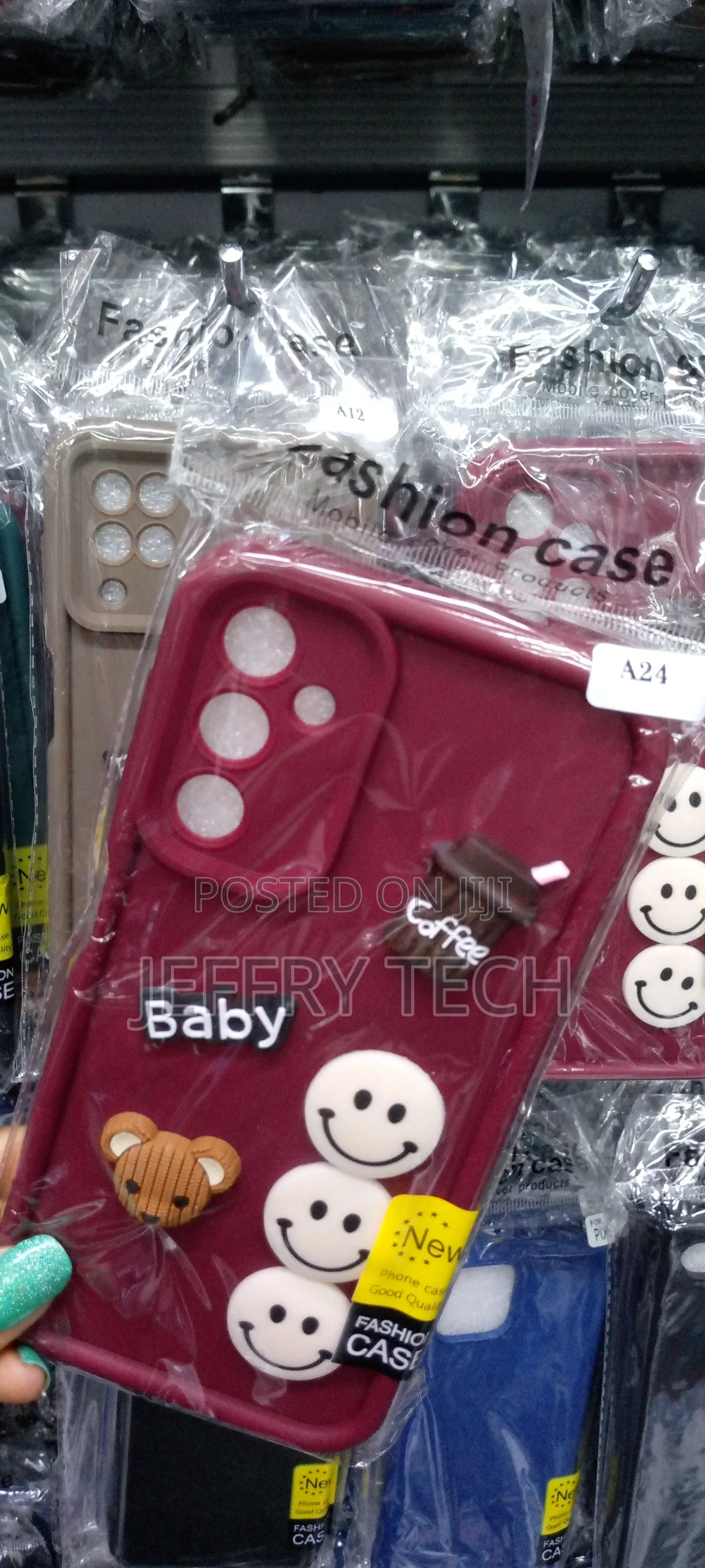 Back Cover for Samsung Galaxy A24 Curly Frame Cartoon Cover