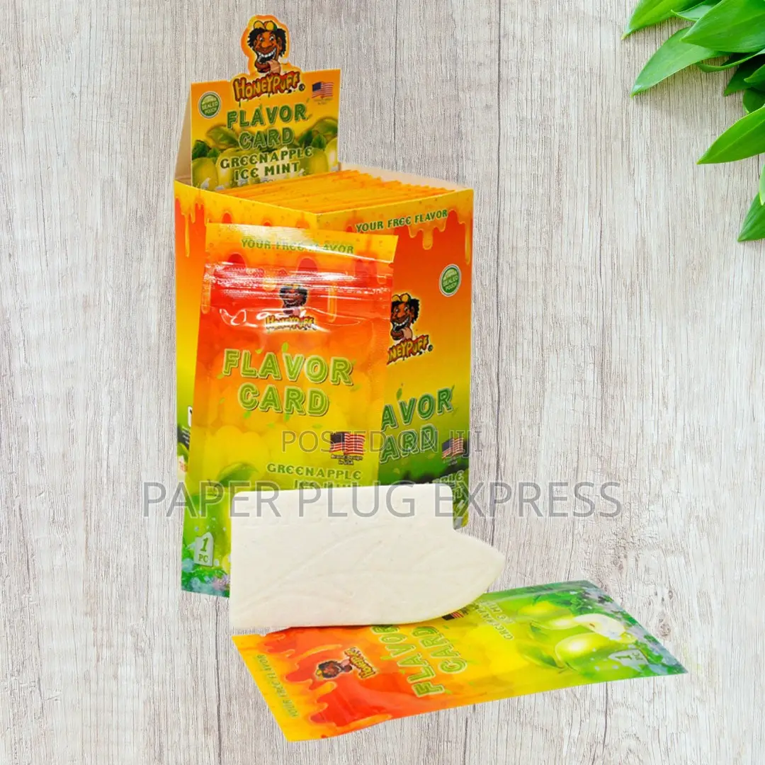 Honeypuff Green Apple Ice Mint Flavour Cards Insert Infusion