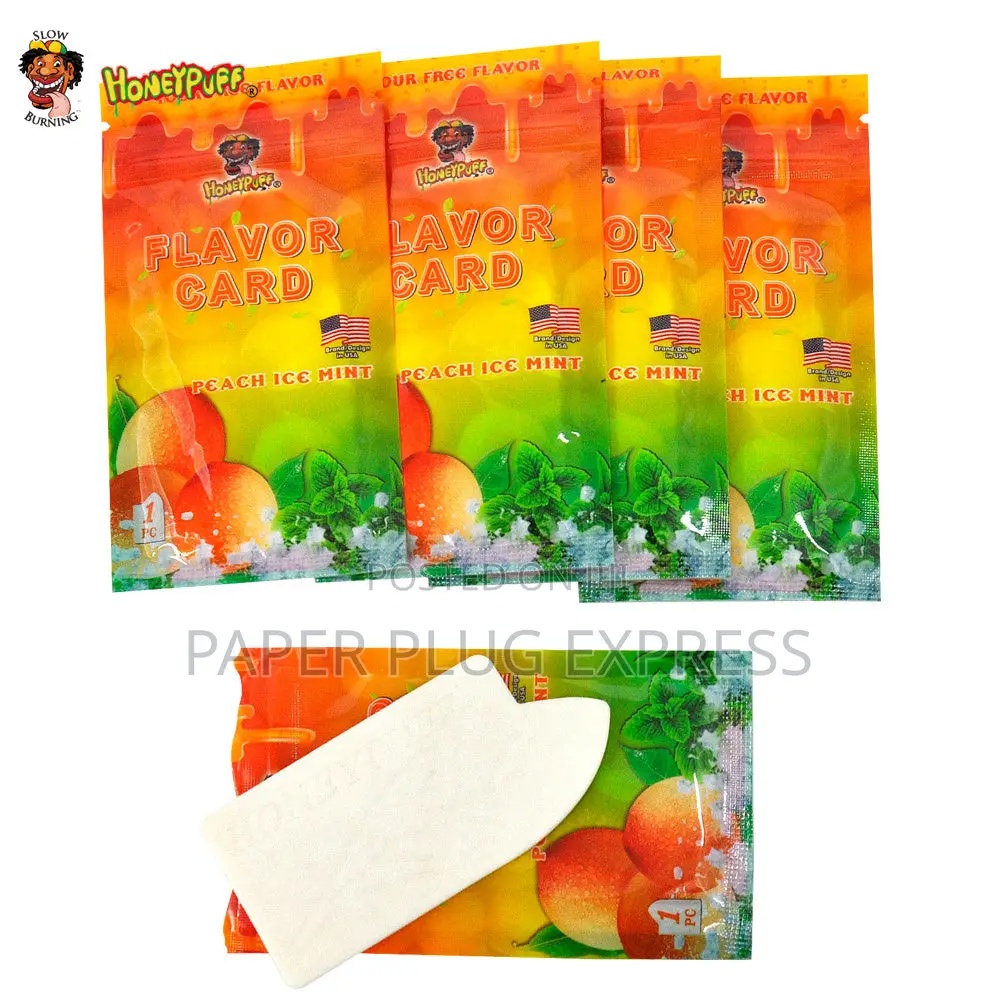 Honeypuff Flavour Cards Insert Infusion - Peach Ice Mint