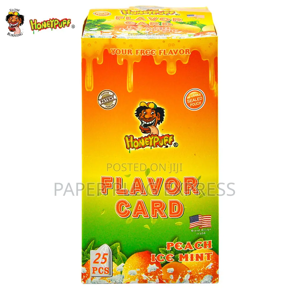 Honeypuff Flavour Cards Insert Infusion - Peach Ice Mint