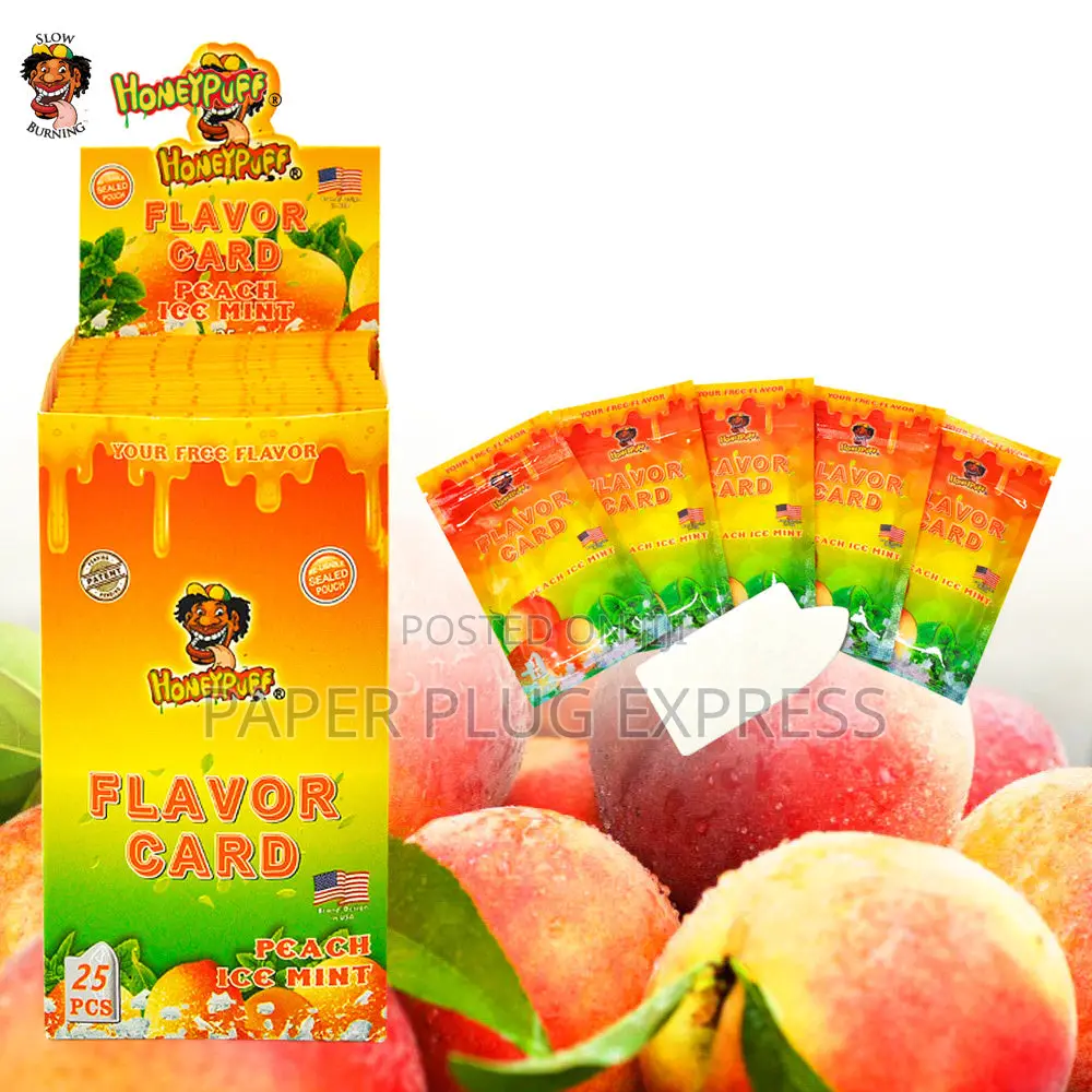 Honeypuff Flavour Cards Insert Infusion - Peach Ice Mint