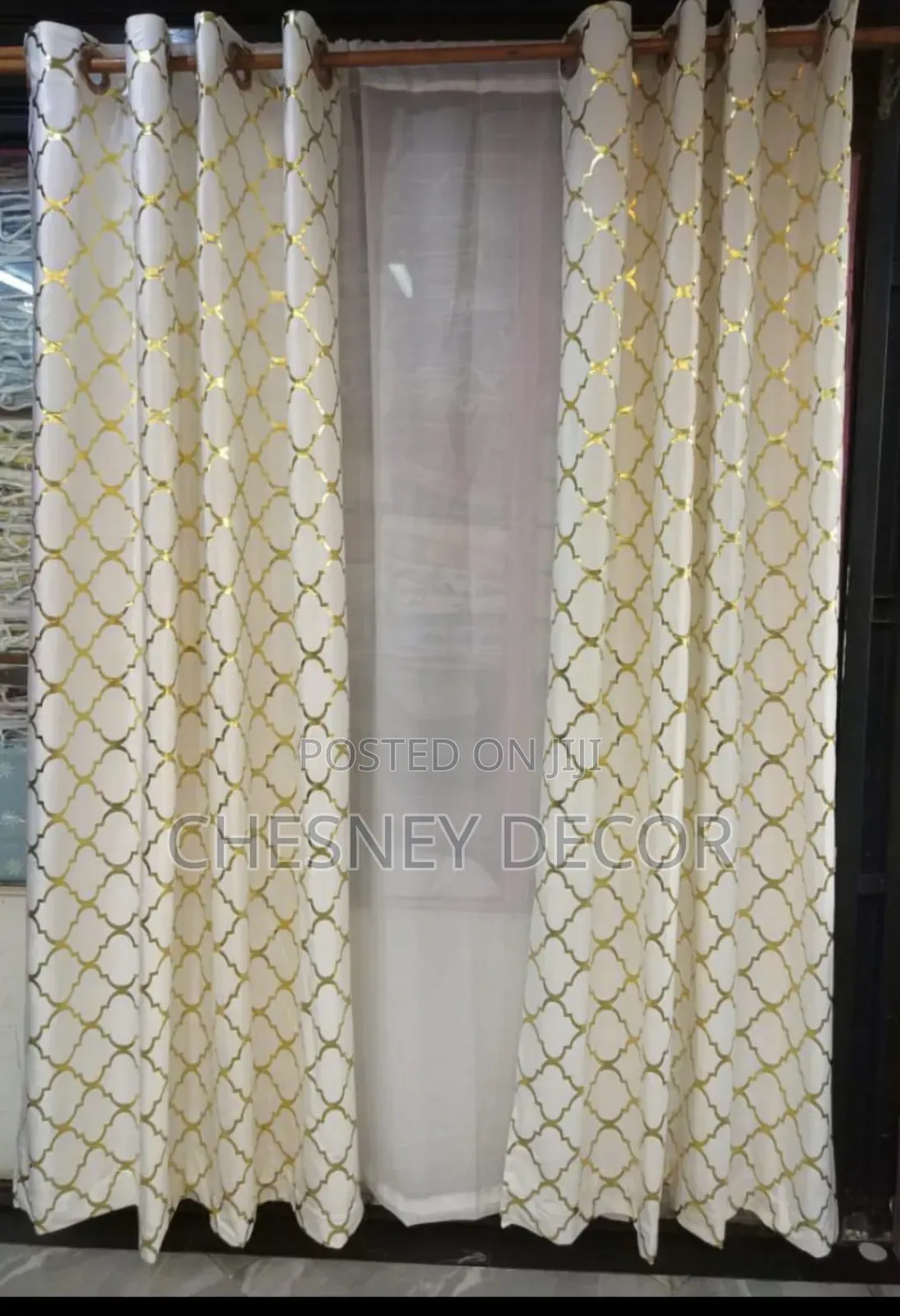Cream White Velvet Curtains