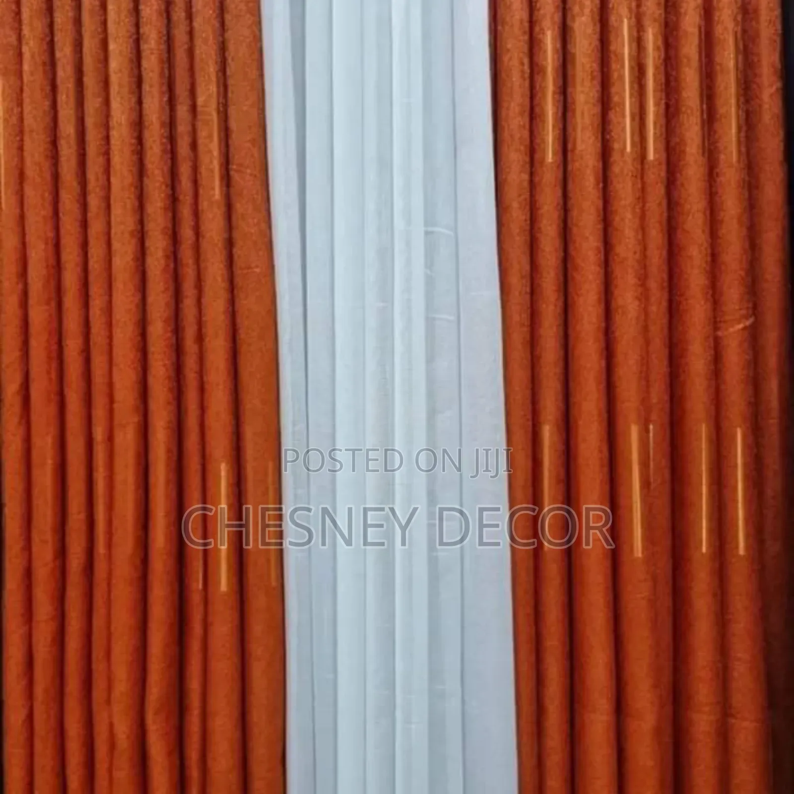 Orange Heavy Curtains