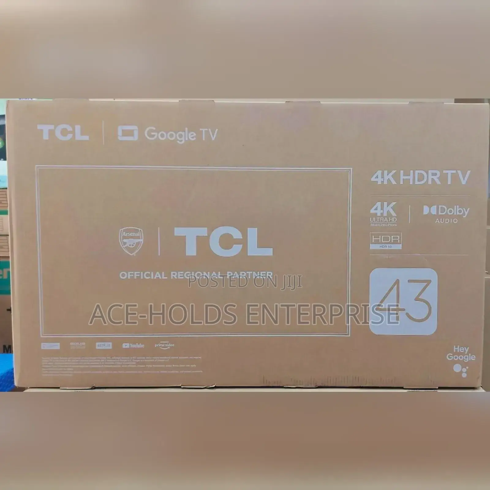 TCL 43" Tv Frameless With Quality Ultra Hd