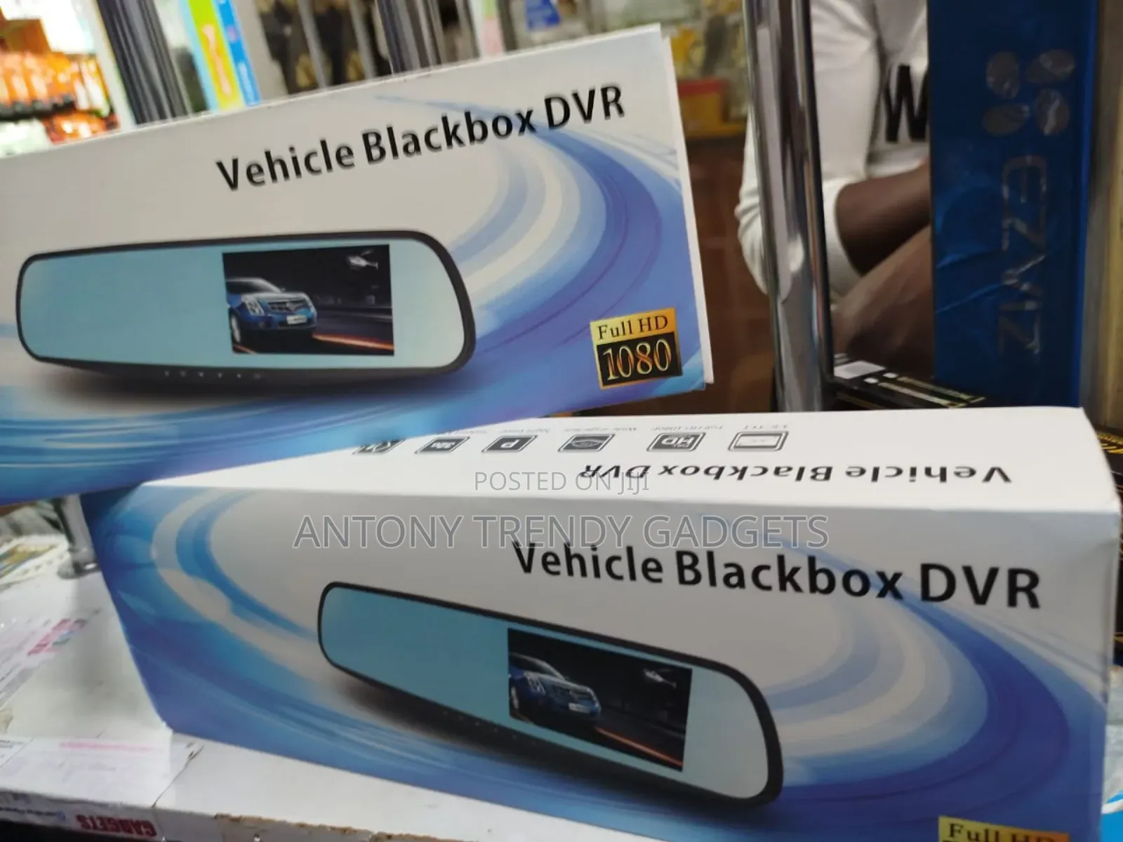 Dual Camera Blackbox DVR With Rear View Mirror