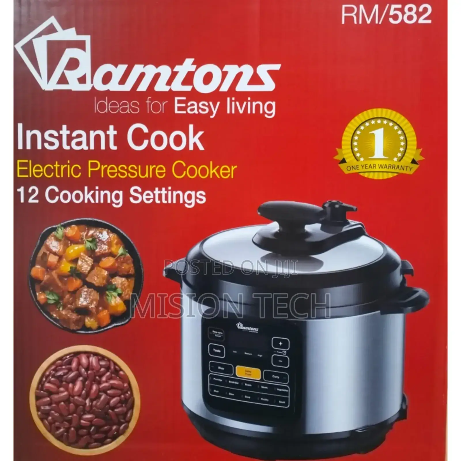 Ramtons 6l Ramtons Electric Pressure Cooker