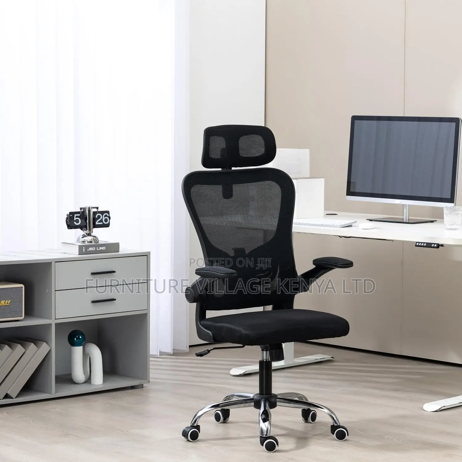 Orthopedic Office Chair, Ergonomic High-Back Desk Seat
