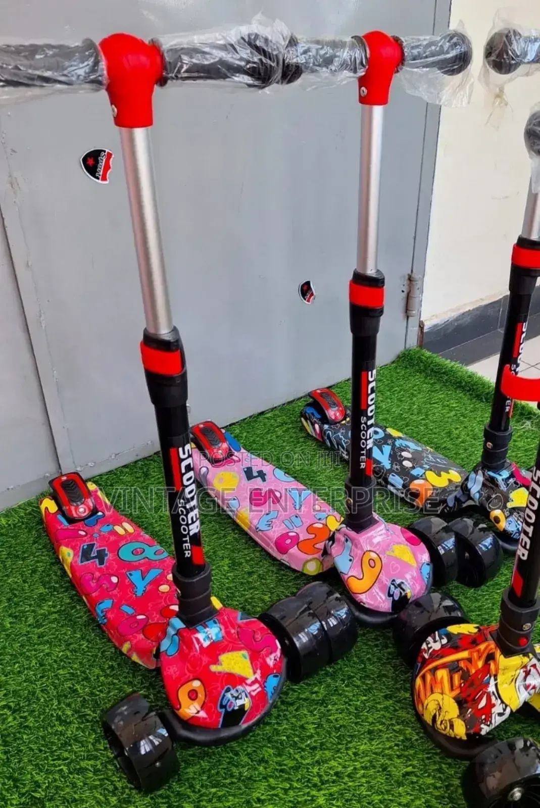 Scooter's , Kids Scooters With Grafitti