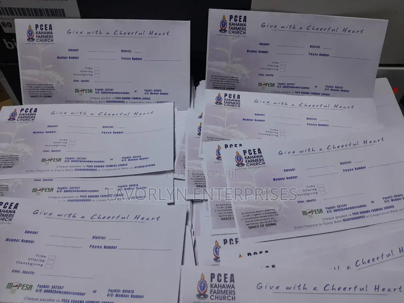 Tithe and Offering Church Envelope