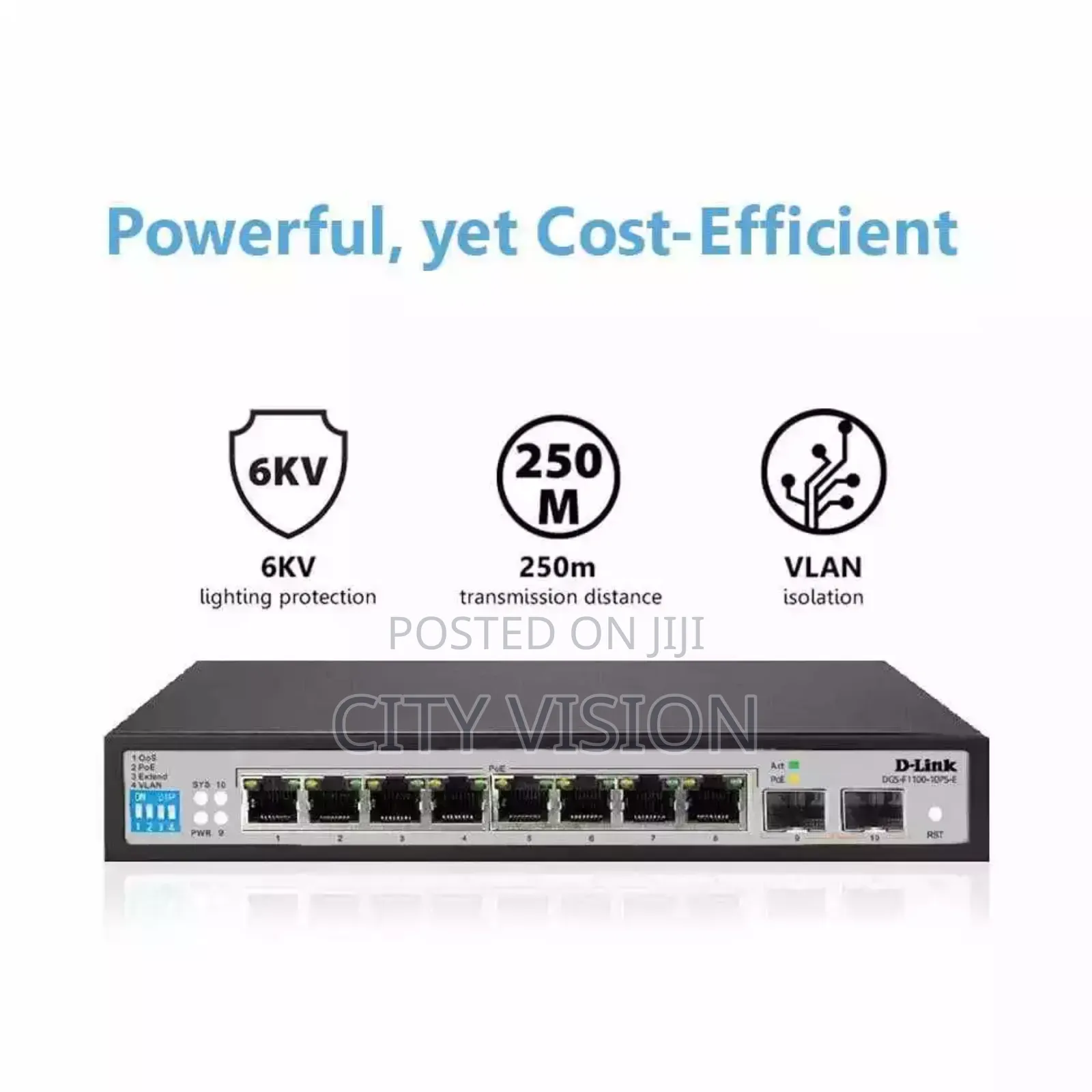 D-Link DGS-F1100-10ps 8-Port Poe Gigabit Managed Switch