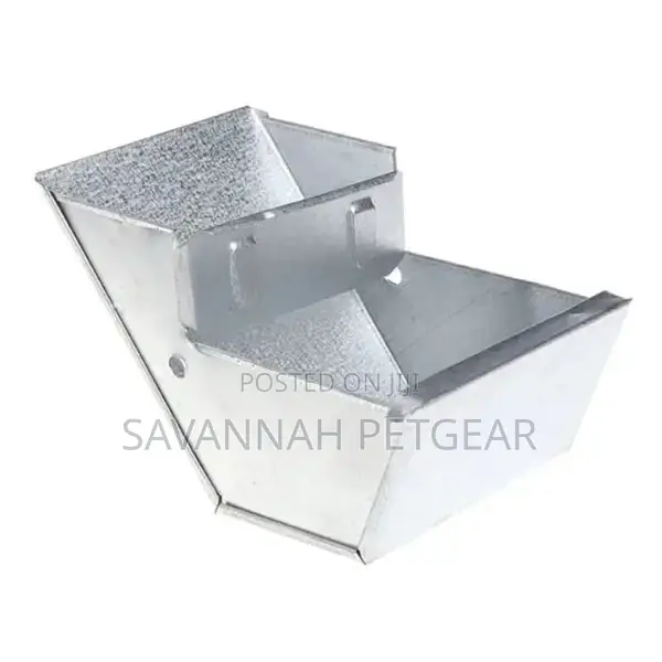 Bunny Rabbit Cage Metal Food Box, Rabbit Hutch Trough Feeder