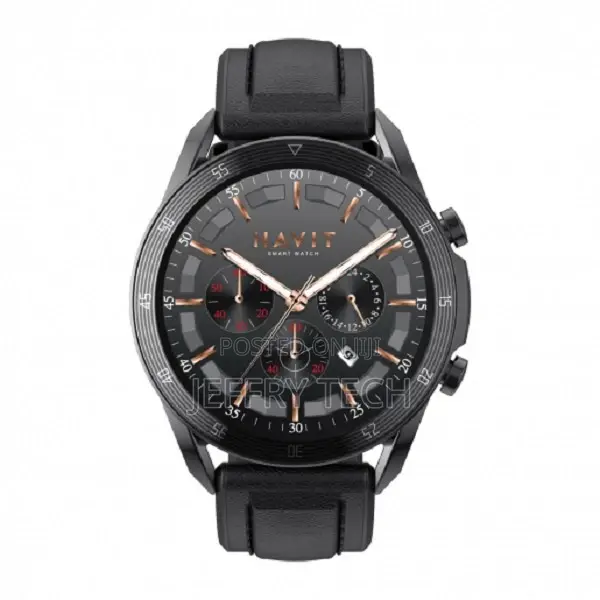 HAVIT AMOLED M9030pro Fitness Smartwatch | Leather Straps