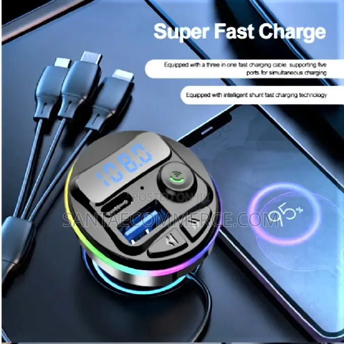 3 In1 Car Modulator With Fm, Bluetooth and Multiple Charger