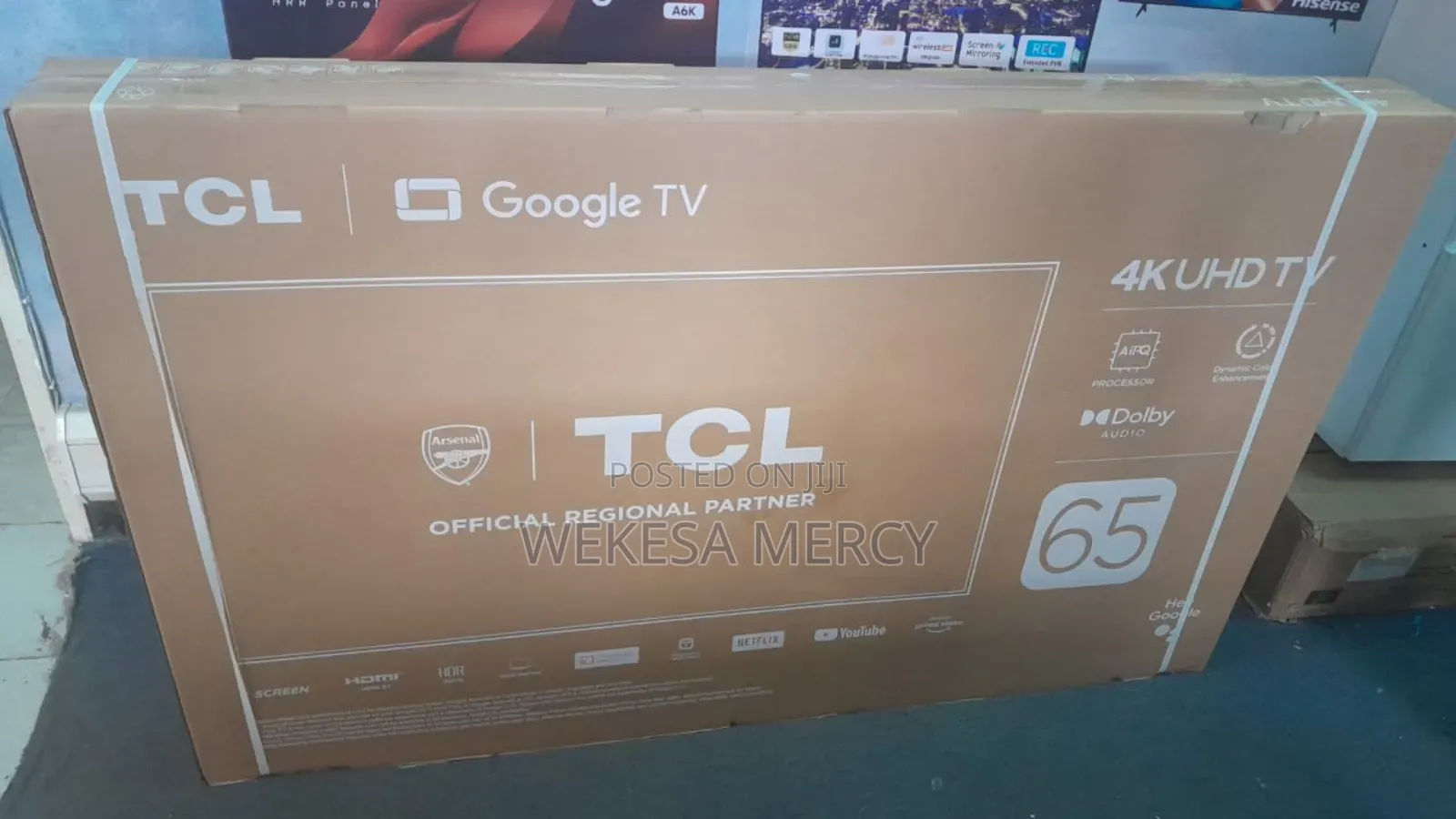 TCL V6b 65" Uhd Tv With Dolby Audio HDR 10