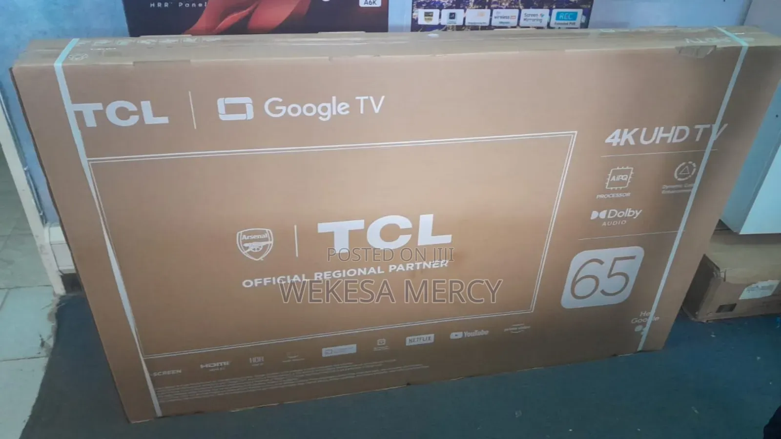 TCL V6b 65" Uhd Tv With Dolby Audio HDR 10