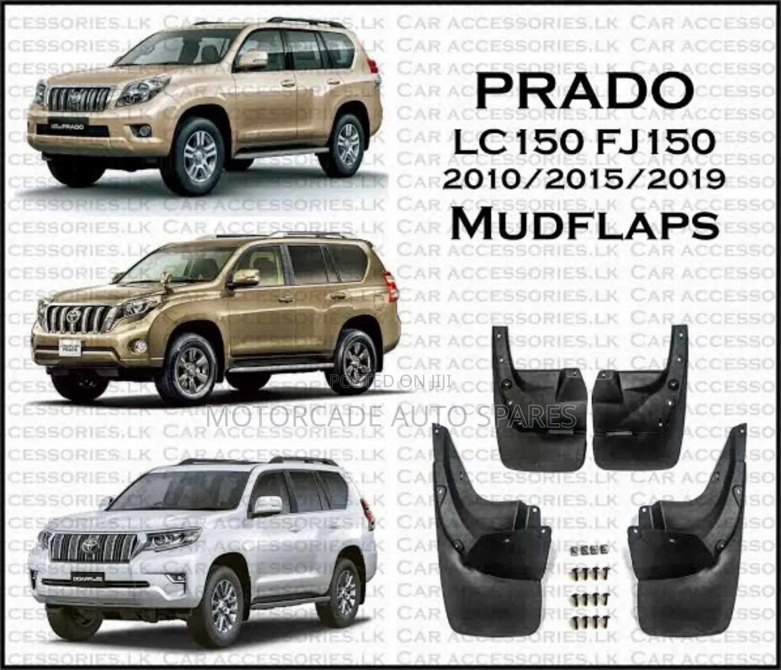 Landcruiser Prado 150 2012-2018 Mudflaps Set