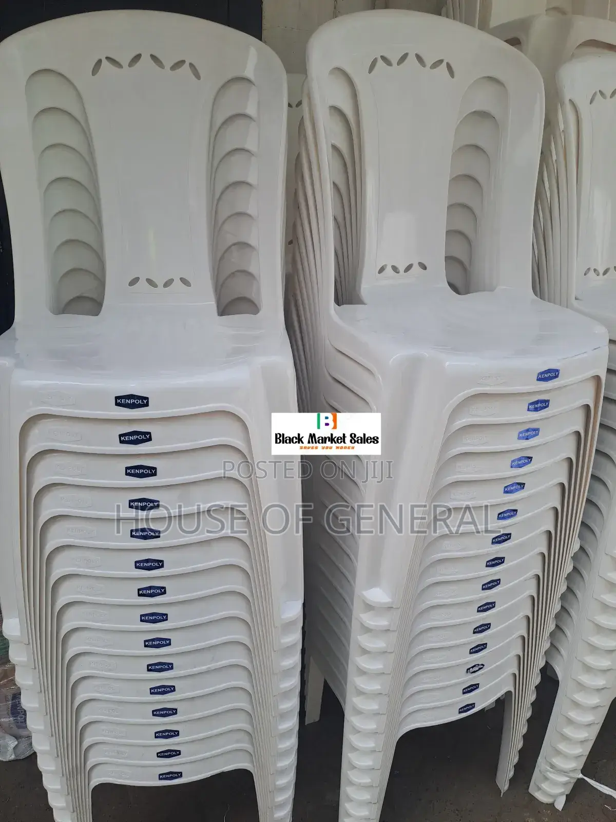Strong Armless Kenpoly Plastic Chair