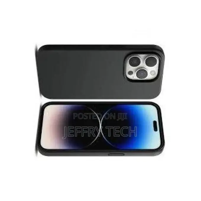 Soft Silicone Case for iPhone 14, 13, 12, 11, XR (BLACK)