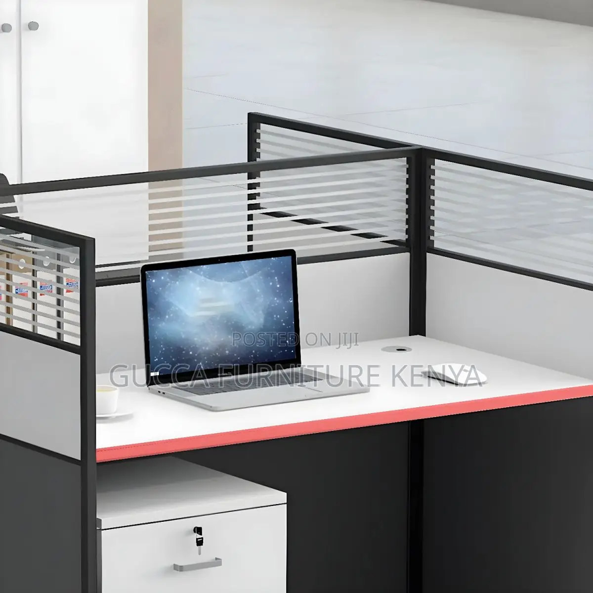 4 Way Office Workstation - Modular Open View Workspace