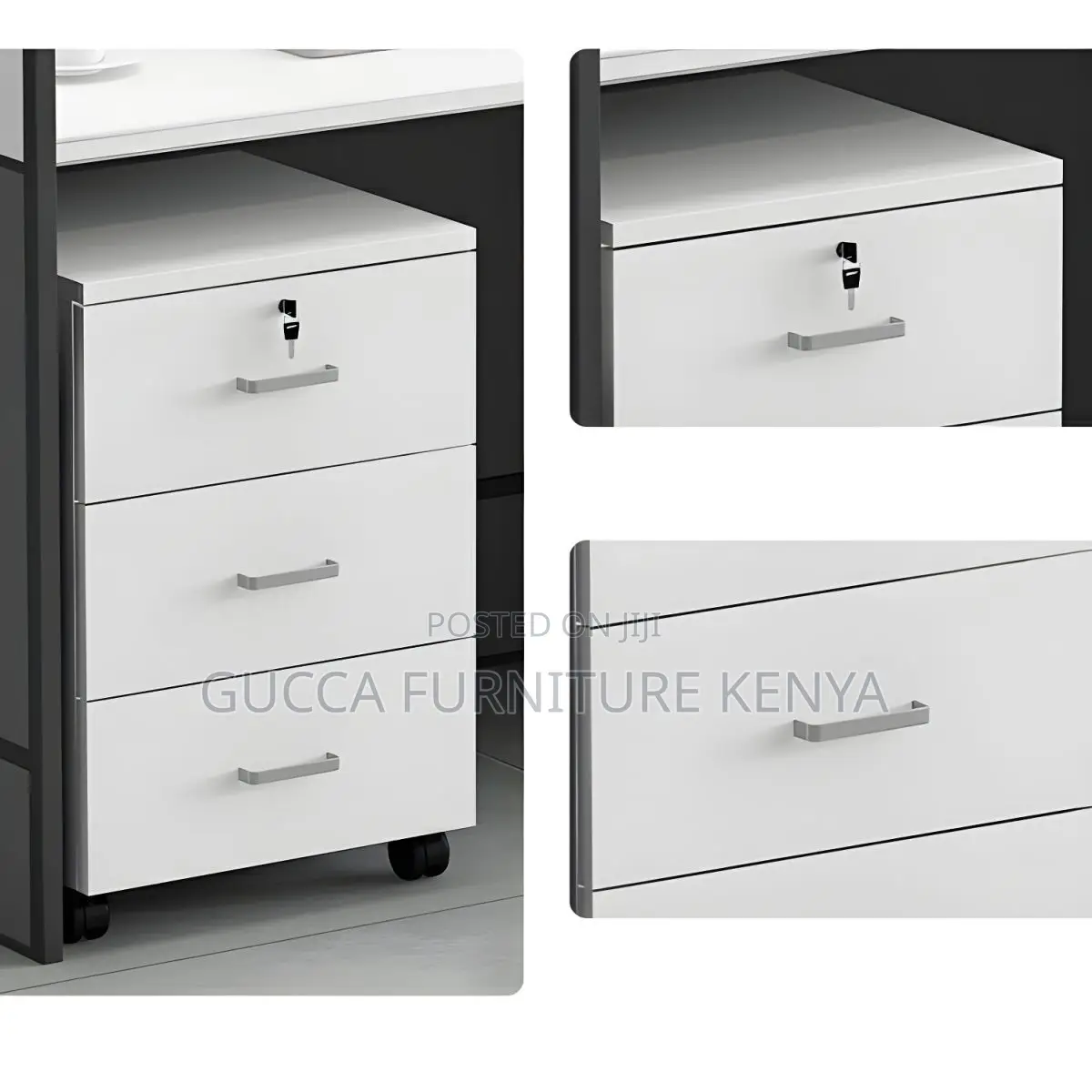 4 Way Office Workstation - Modular Open View Workspace