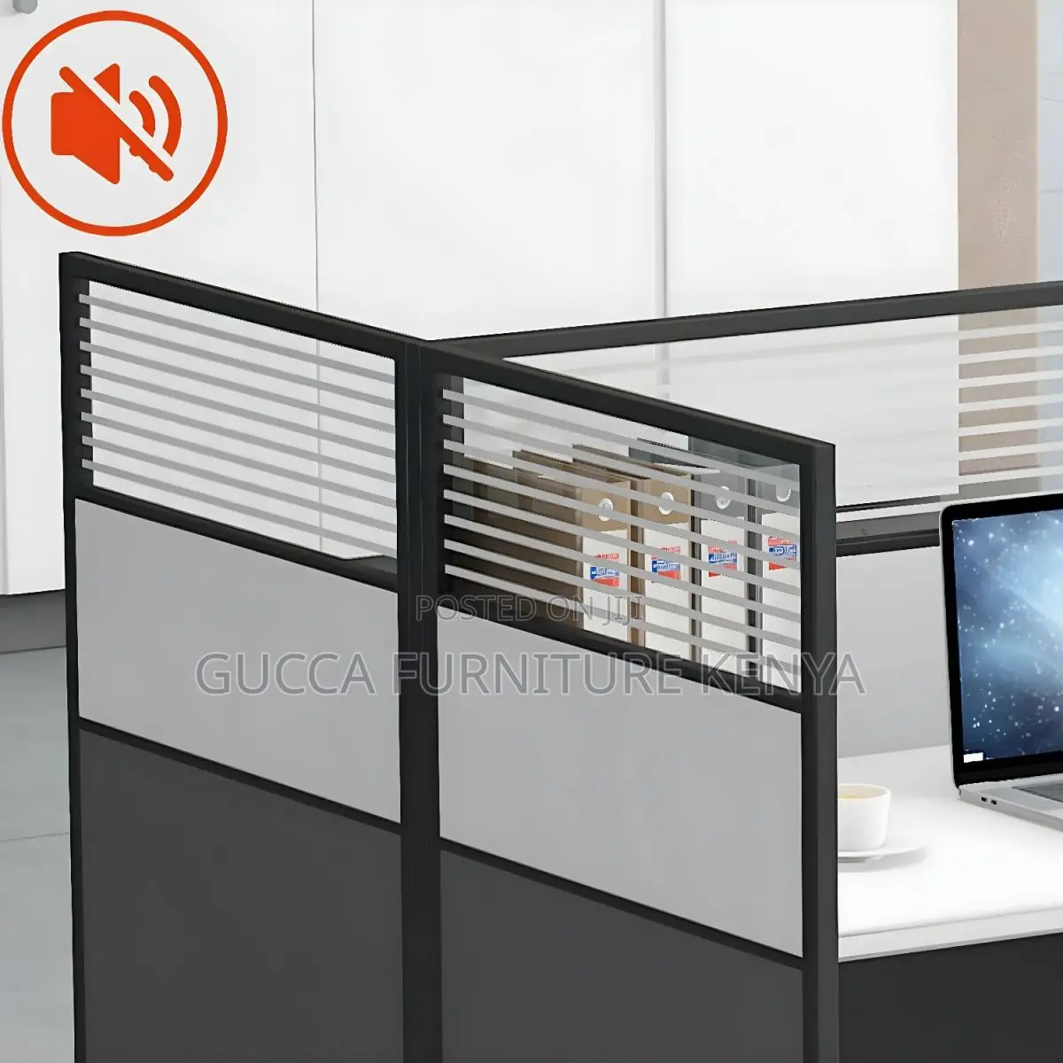 4 Way Office Workstation - Modular Open View Workspace