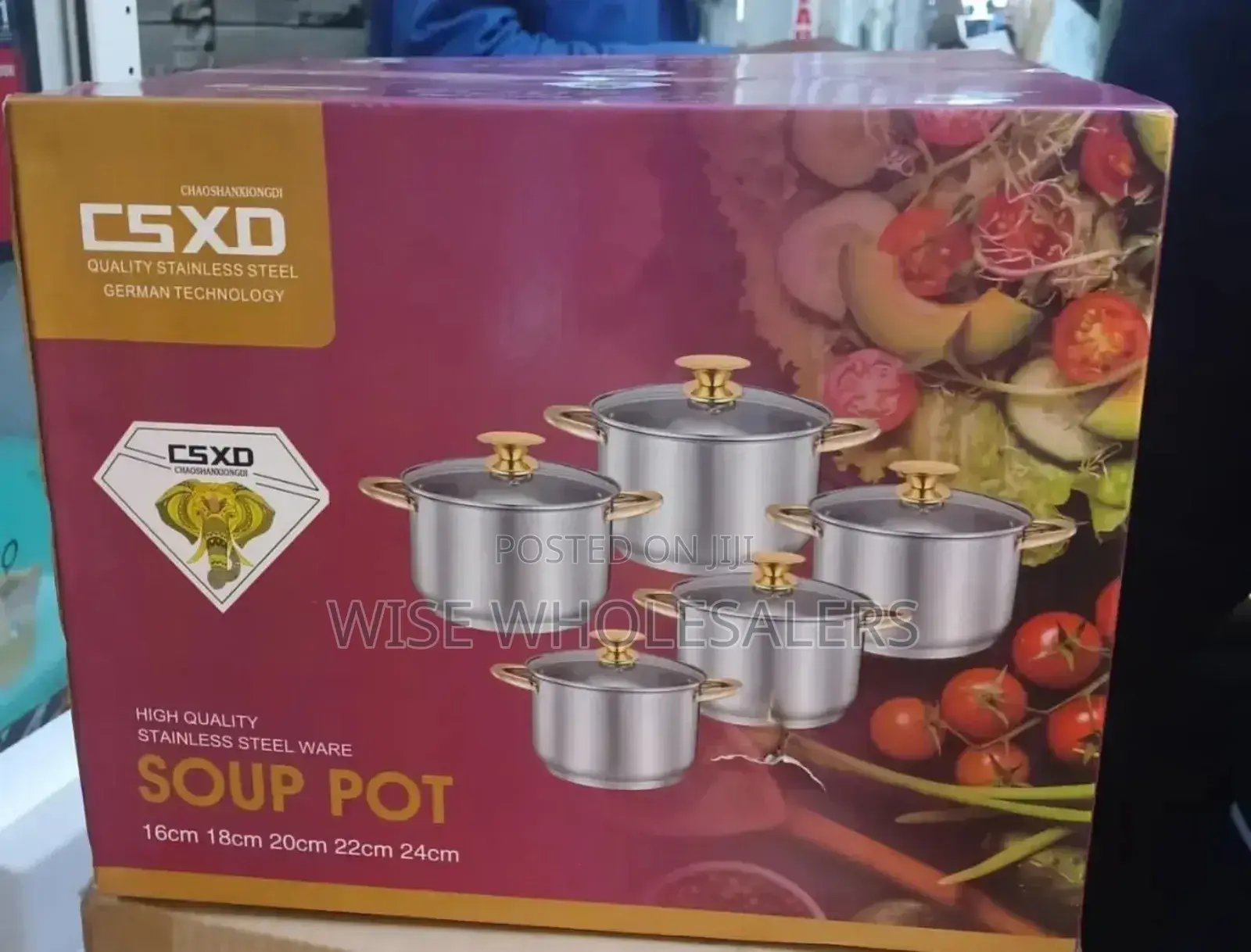 * Jp New Model 10 Pcs Stainless Cookware* Available