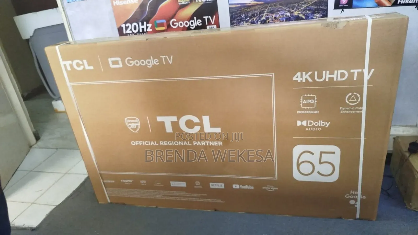 TCL 65′′ V6b HDR Google Tv – 65v6b (New 2024 Model)