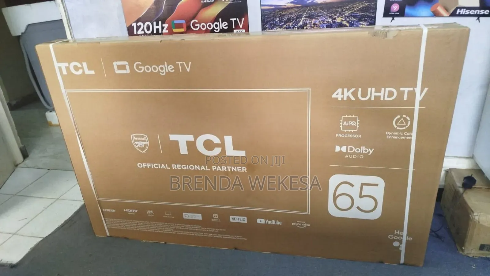 TCL 65′′ V6b HDR Google Tv – 65v6b (New 2024 Model)
