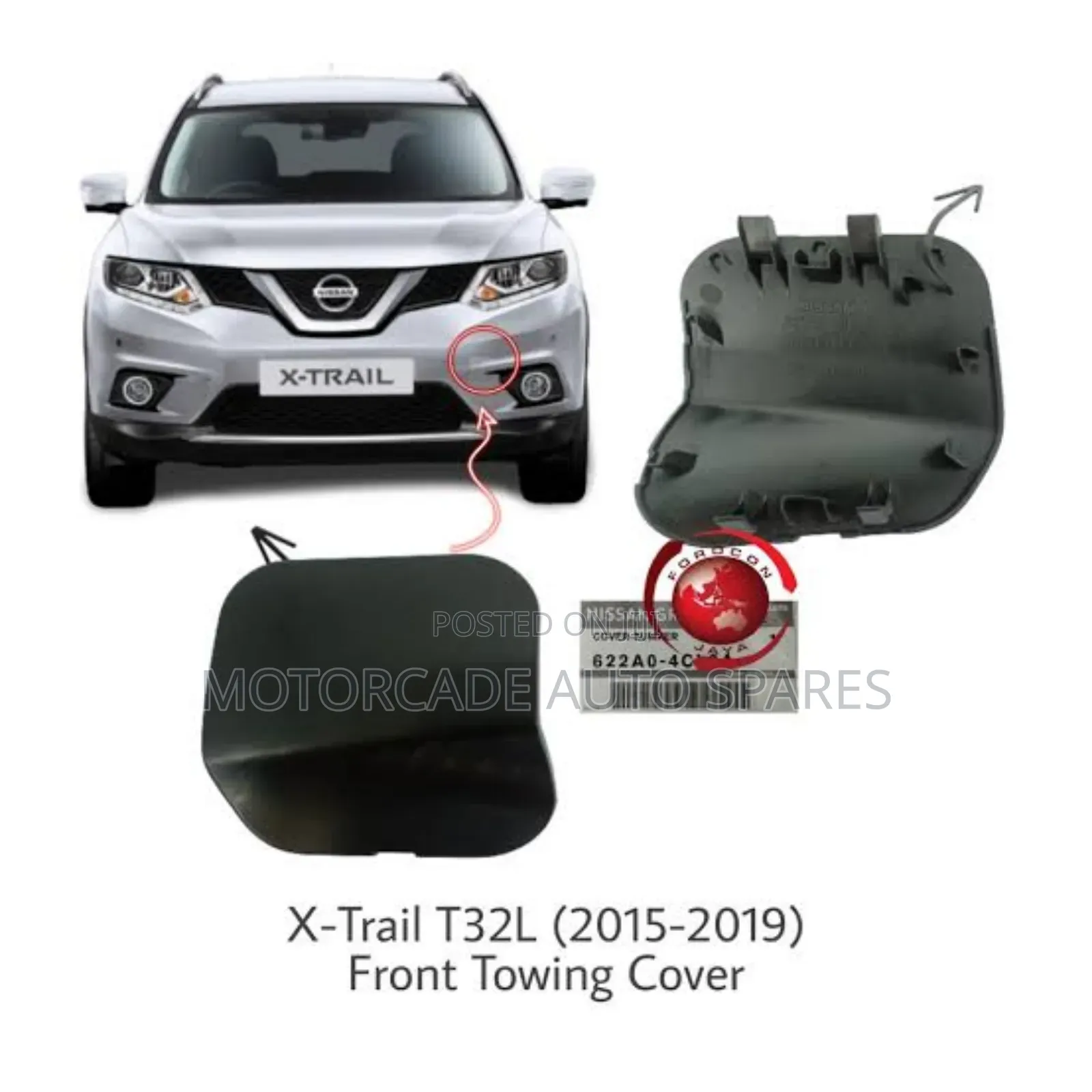Nissan Xtrail T32 2014+ Towing Cover