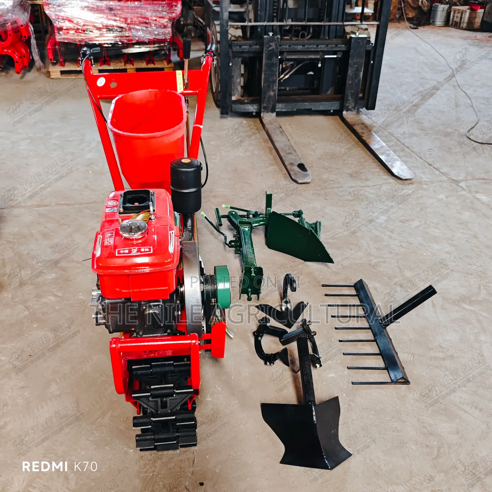 Hand Held Agricultural Machinery Mini Crawler Cultivator