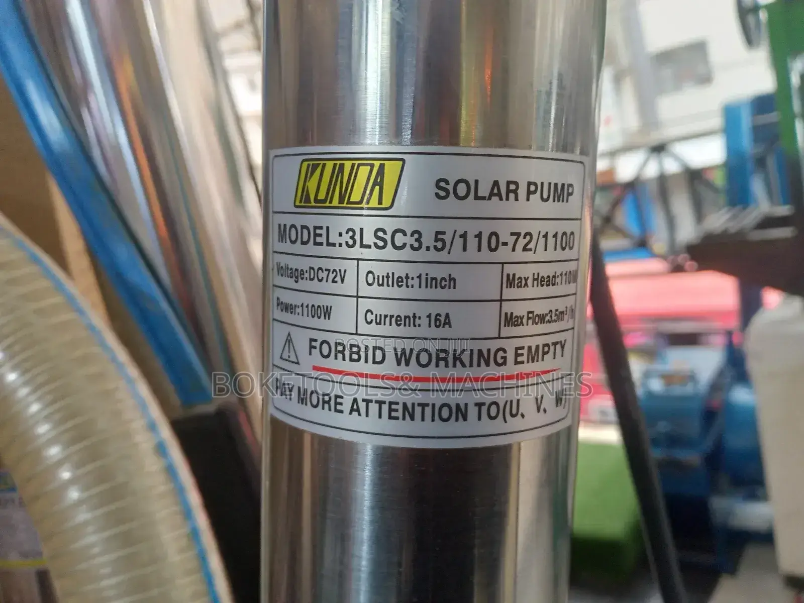 Kunda Solar Submersible Water Pump 1100watts