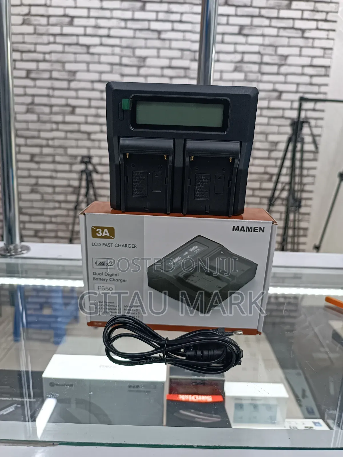 Mamen LCD Fast Charger for L Batteries NPF970,NPF770,NPF570