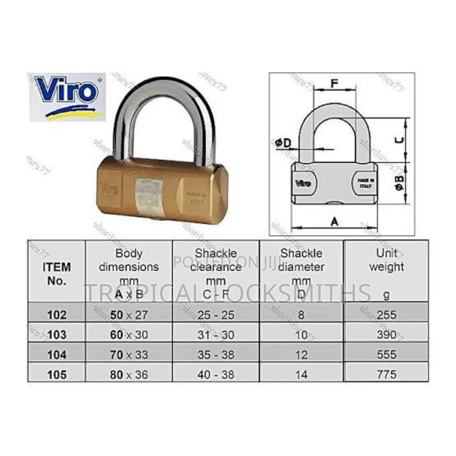 Viro Original Padlocks
