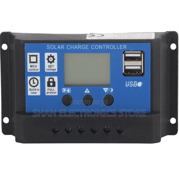 Dual USB Port 30A Commercial Solar Charge Controller