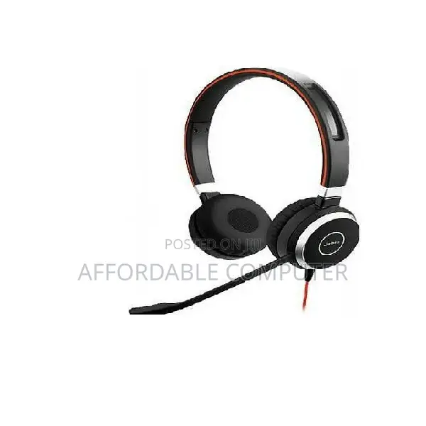 Jabra Evolve 40 Black, Red Wired USB a on Ear Headset