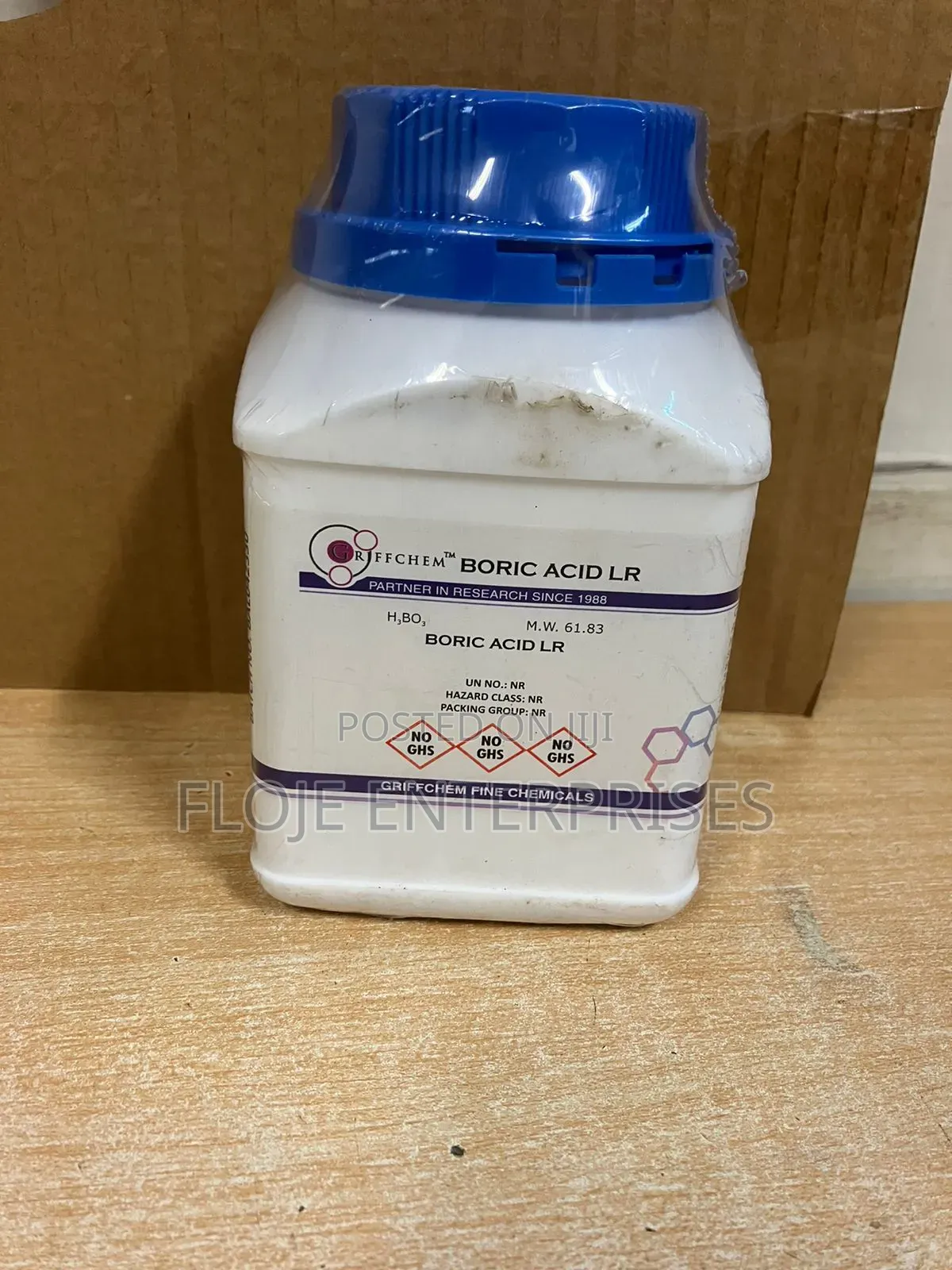 Boric Acid LR 500g Griffchem