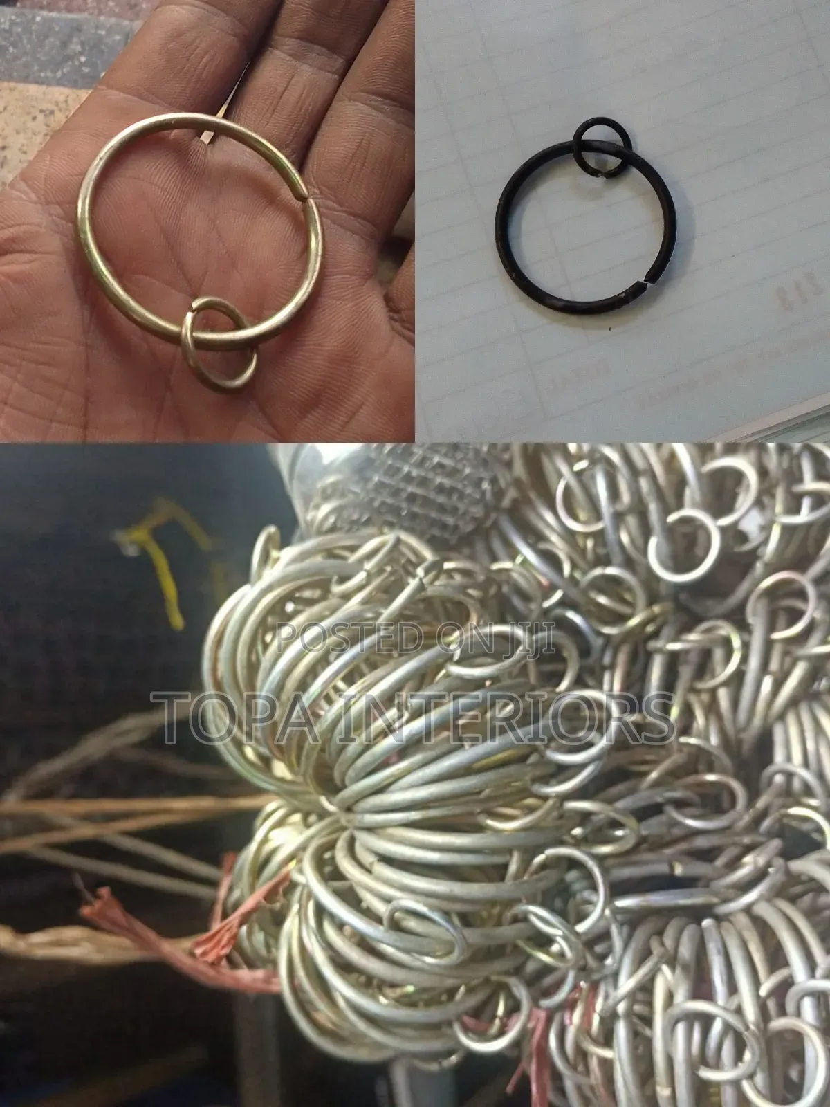 Curtain Installation Metallic Rings Drapery Rings