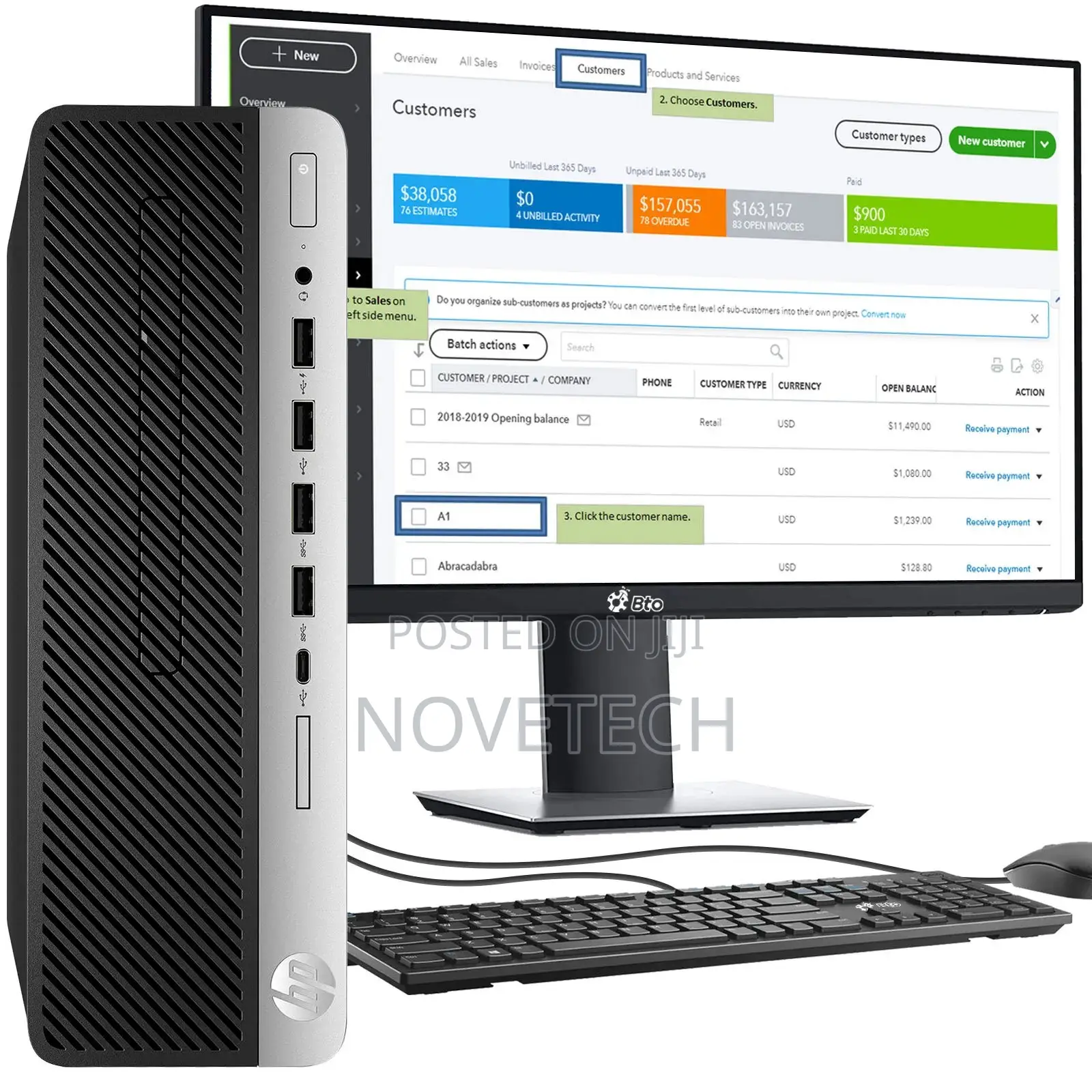 Desktop Computer HP ProDesk 600 G3 16GB Intel Core I3 HDD+SSD 256GB